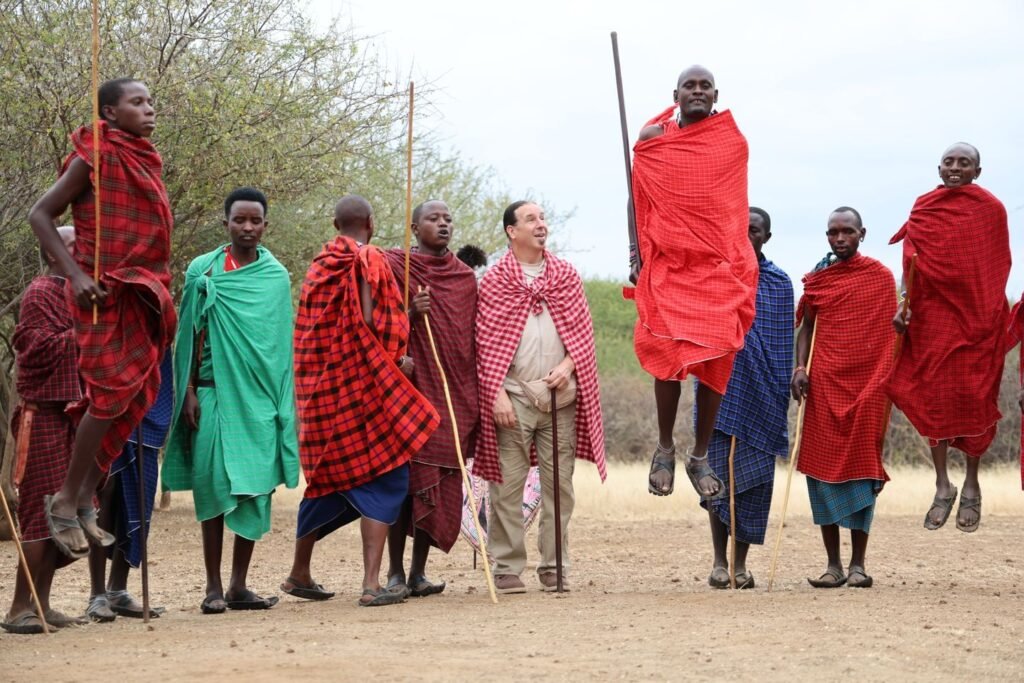 Masai jumping show