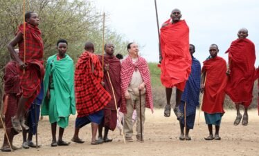 Masai jumping show